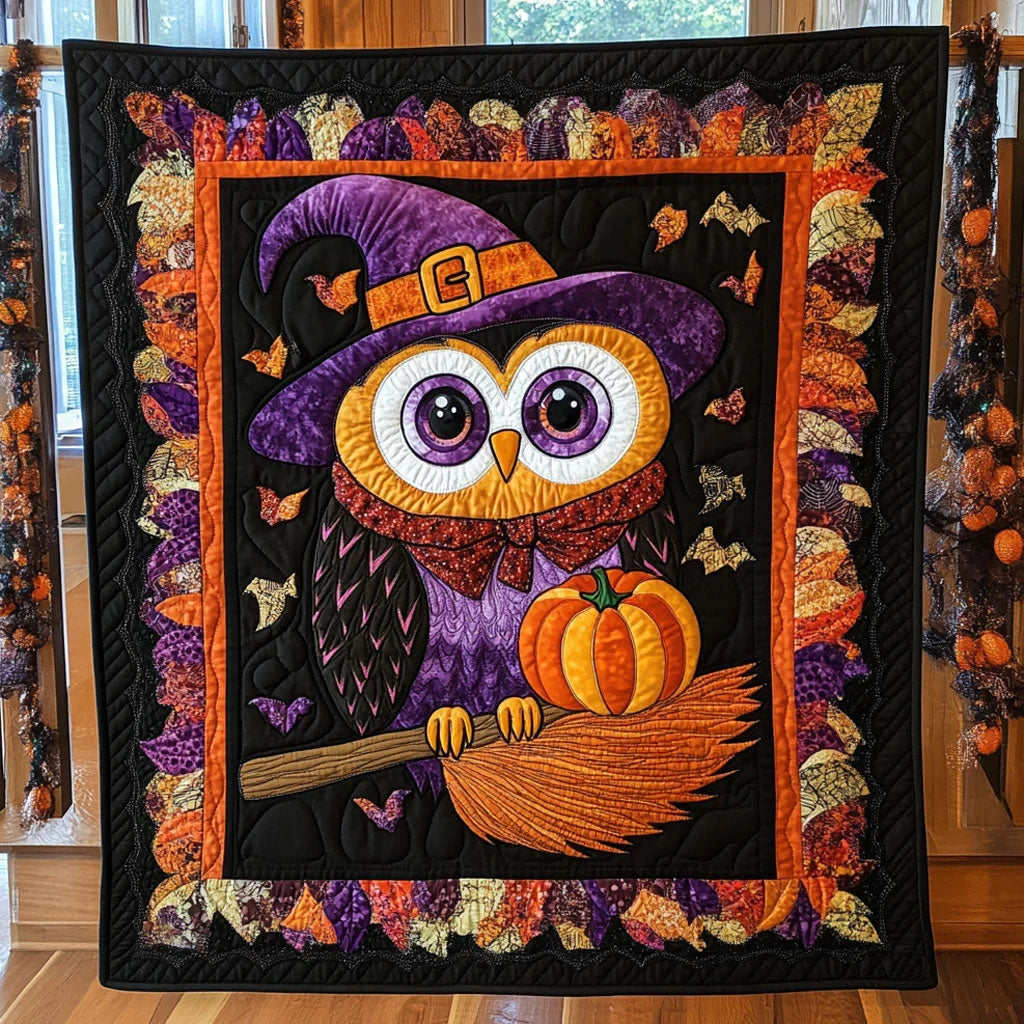 Owl Autumn Charm Quilt Blanket