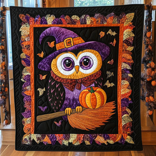 Owl Autumn Charm Quilt Blanket