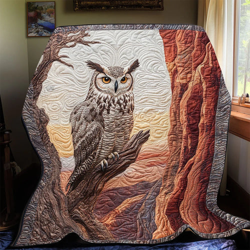 Owl Dawn Quilt Blanket