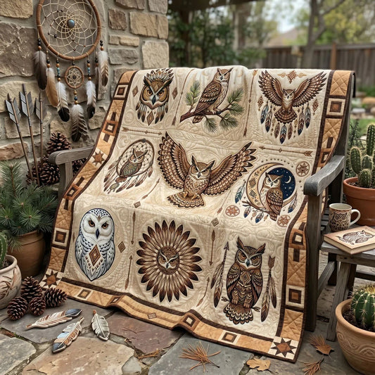 Owl Spirits Collection Quilt Blanket