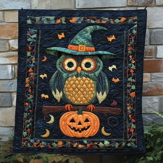 Owl Witchy Glow Quilt Blanket