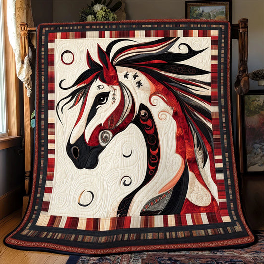Painted Horse Spirit Quilt Blanket