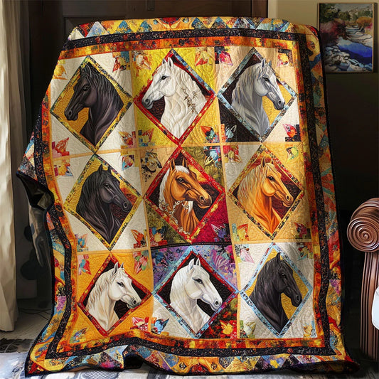 Painted Horse Quilt Blanket