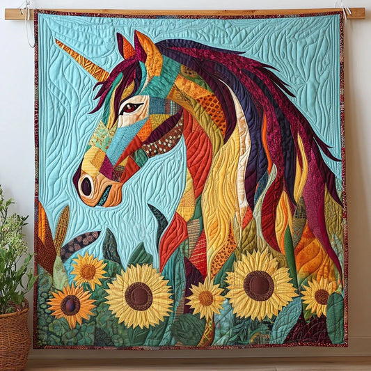 Painted Stallion Quilt Blanket