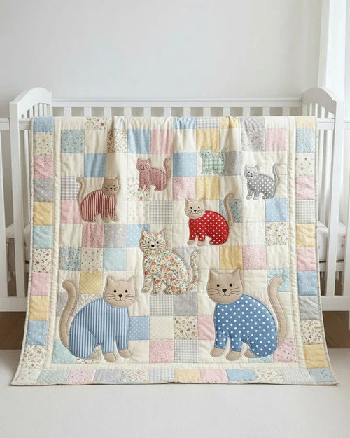 Pajama Party Quilt Blanket - Quilted Blanket by OtterMia