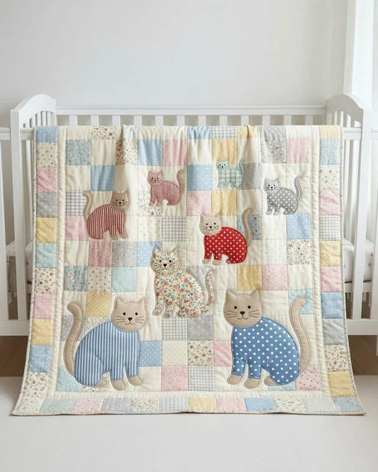 Pajama Party Quilt Blanket - Quilted Blanket by OtterMia