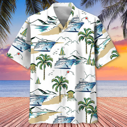 Palm Family Cruise Hawaiian Shirt, custom shirt gift for men