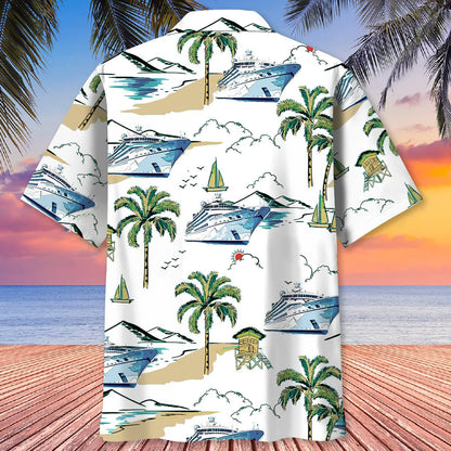 Palm Family Cruise Hawaiian Shirt, custom shirt gift for men (view 3)