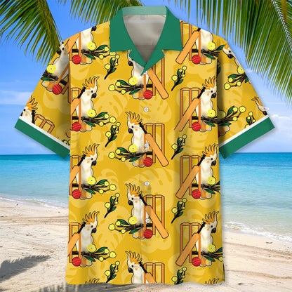 Parot Cricket Hawaiian Shirt, custom shirt gift for men