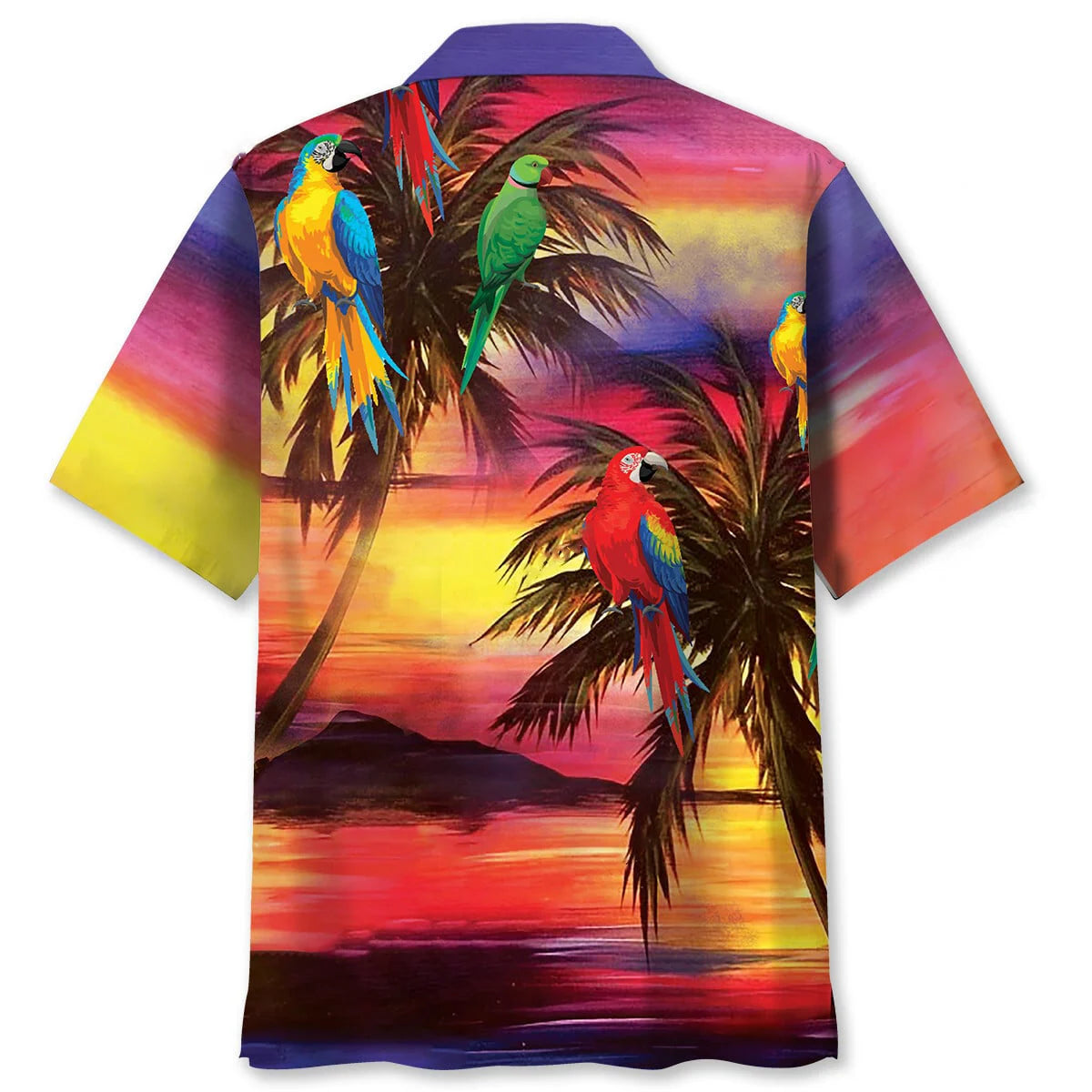 Parrot Sunset Beach Hawaiian Shirt, custom shirt gift for men (view 2)