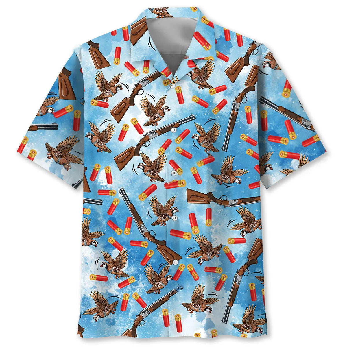 Partridge Hunting Hawaiian Shirt, custom shirt gift for men