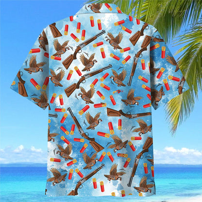 Partridge Hunting Hawaiian Shirt, custom shirt gift for men (view 4)