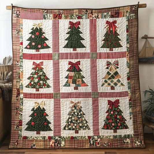 Patch Glow Christmas Tree Quilt Blanket