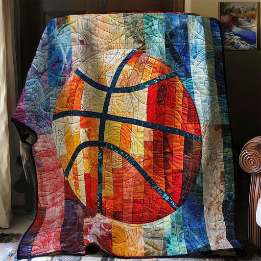 Patchwork Basketball Quilt Blanket