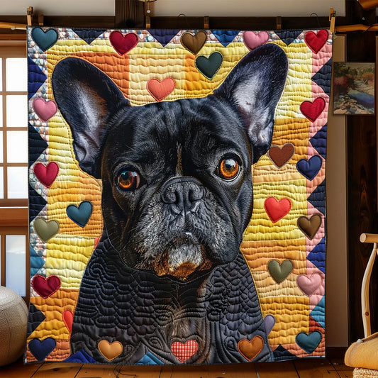 Patchwork Little Dog Quilt Blanket