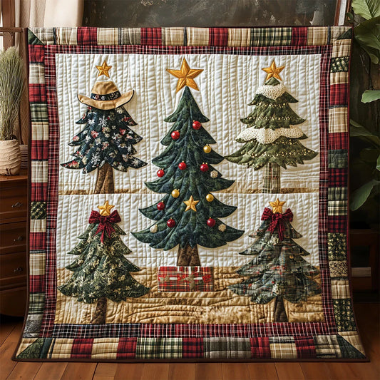 Patchwork Pines Quilt Blanket