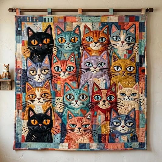 Patchwork Purrs Quilt Blanket