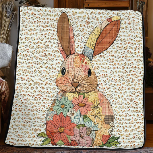 Patchwork Rabbit Quilt Blanket