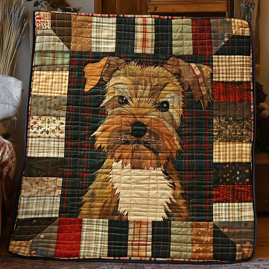 Patchwork Terrier Quilt Blanket