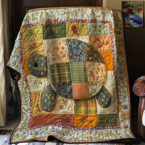 Patchwork Turtle Quilt Blanket