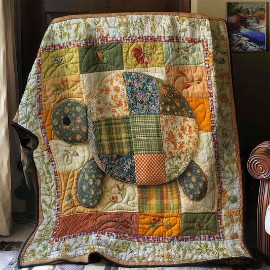 Patchwork Turtle Quilt Blanket