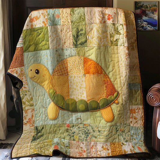 Patchwork Turtle Quilt Blanket