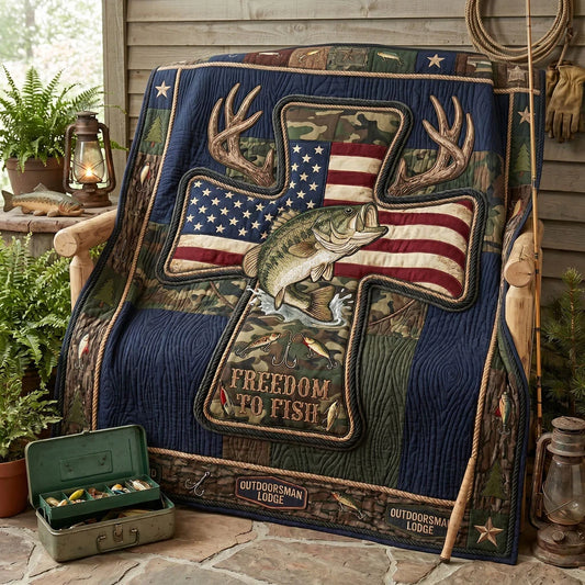 Patriot Angler Quilt Blanket