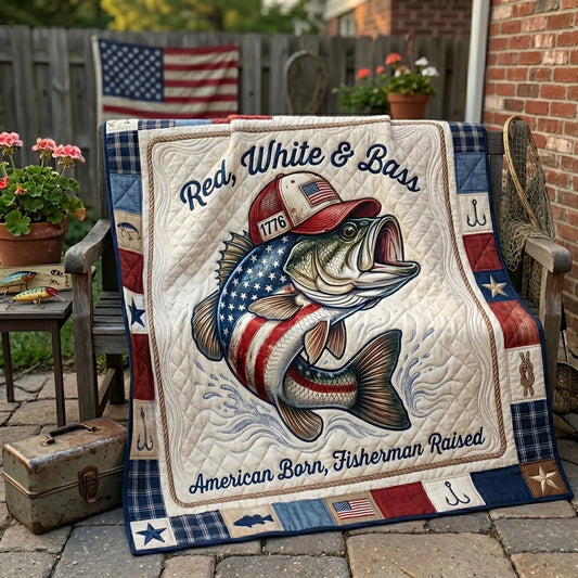 Patriot Bass Pride Quilt Blanket
