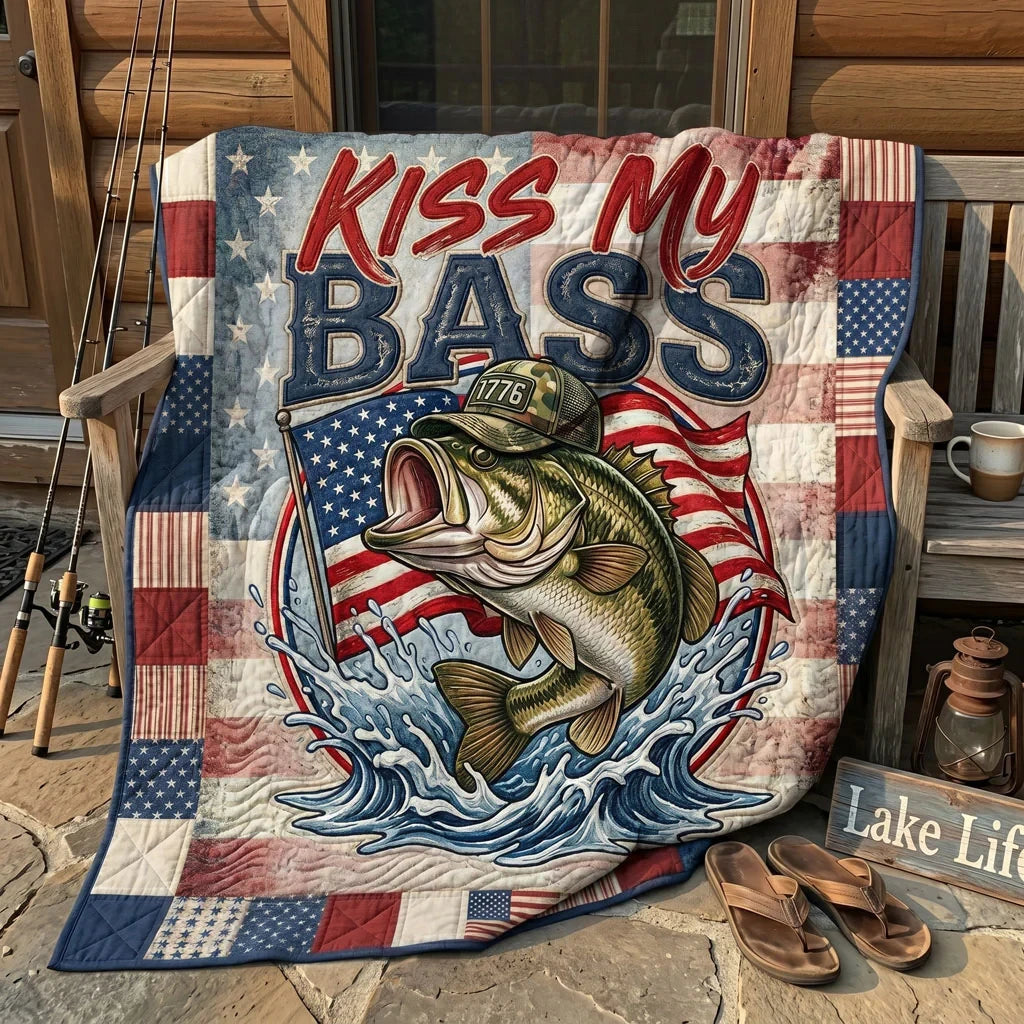 Patriot Bass Quilt Blanket