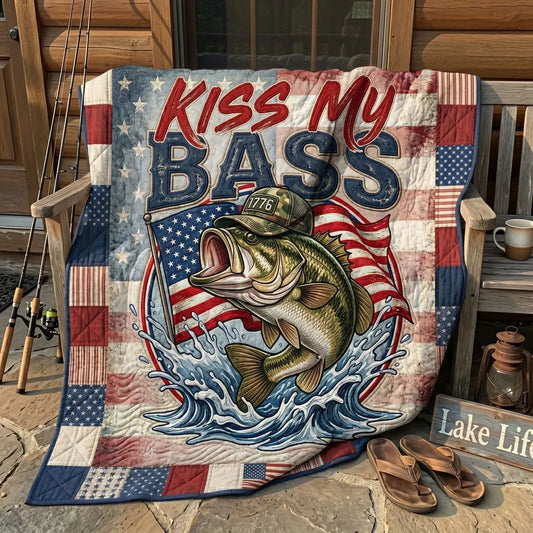 Patriot Bass Quilt Blanket