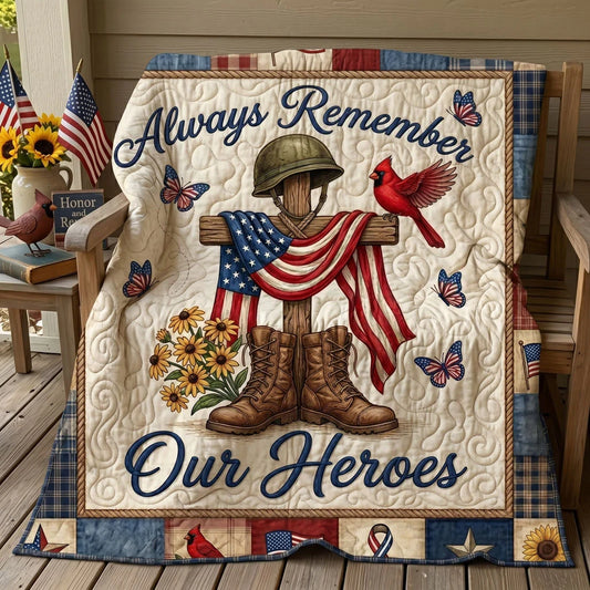 Patriot's Memory Quilt Blanket
