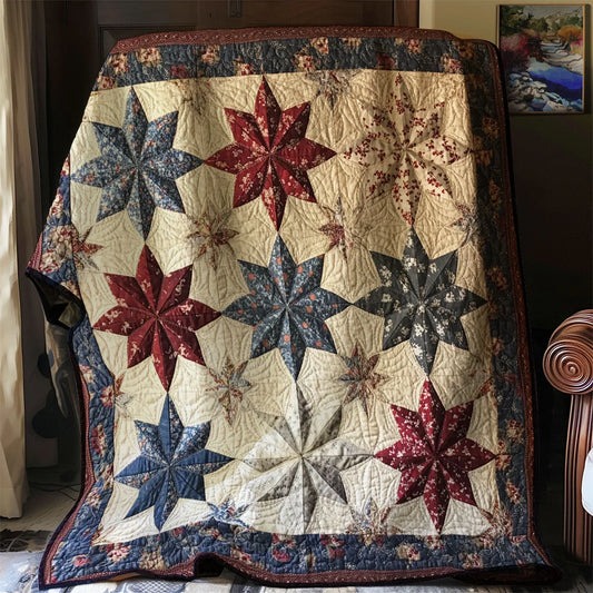 Patriotic Star Quilt Blanket