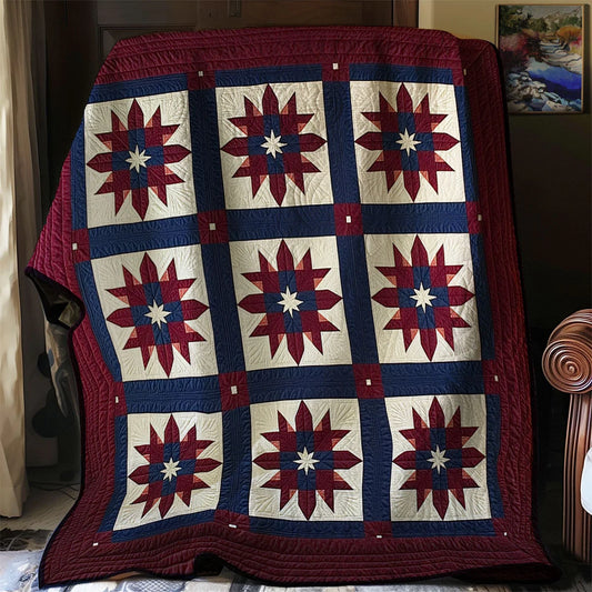 Patriotic Star Quilt Blanket