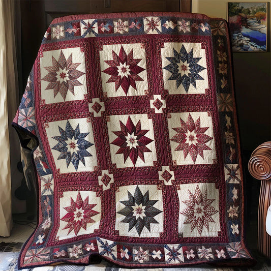 Patriotic Star Quilt Blanket