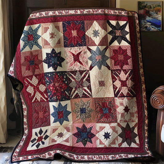 Patriotic Star Quilt Blanket