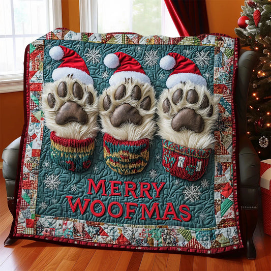Paw-Liday Cheer Quilt Blanket