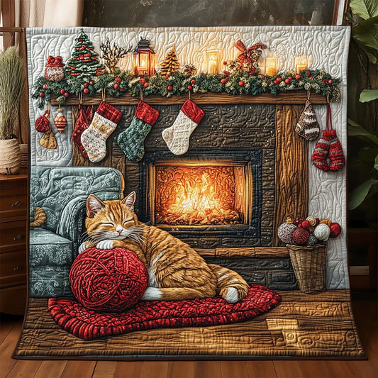 Paws Before Presents Quilt Blanket