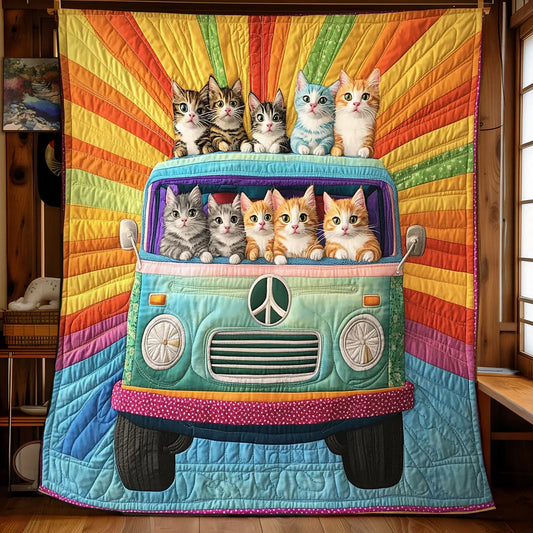 Peace Riders Quilt Blanket
