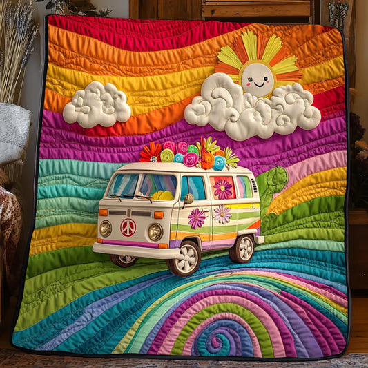 Peace Van Quilt Blanket