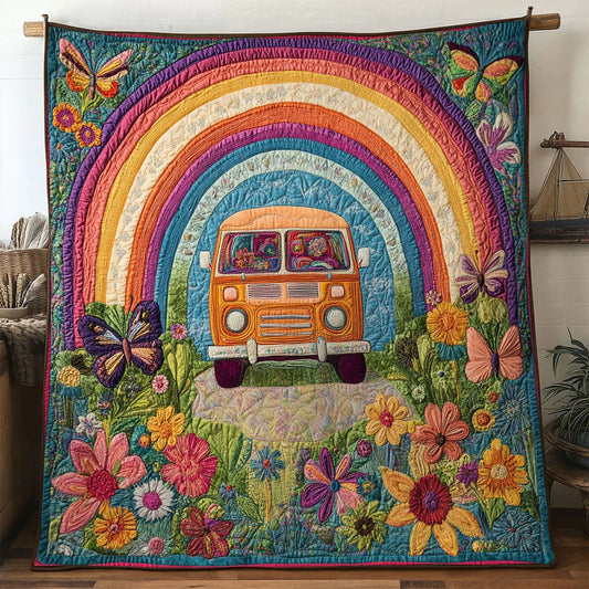Peace Van Quilt Blanket