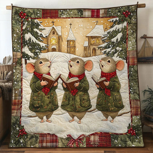 Peaceful Carol Mouse Quilt Blanket