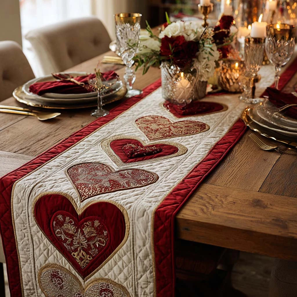 Peaceful Love Quilted Table Runner