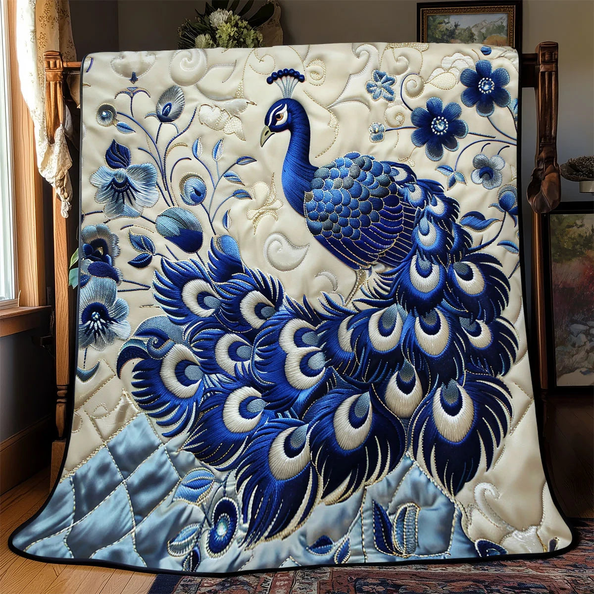 Peacock Quilt Blanket