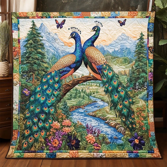 Peacock Quilt Blanket
