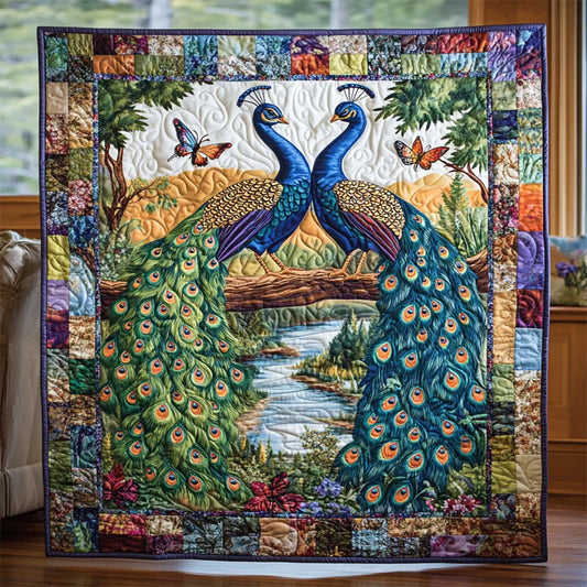 Peacock Quilt Blanket