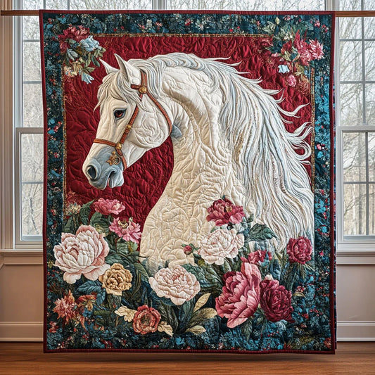 Pearl Horse Quilt Blanket