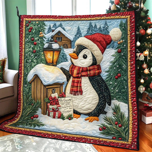 Penguin Charm Quilt Blanket