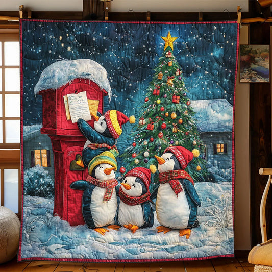 Penguin Giftmail Quilt Blanket