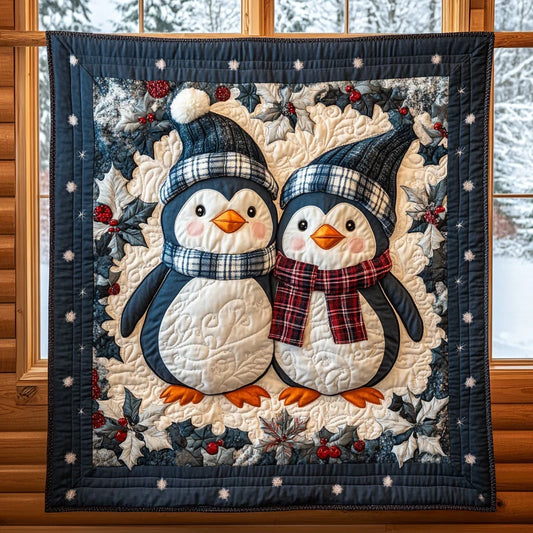 Penguin Glow Quilt Blanket