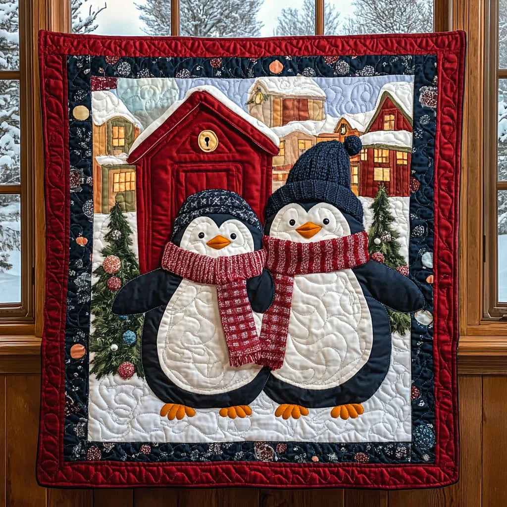 Penguin Pair Quilt Blanket
